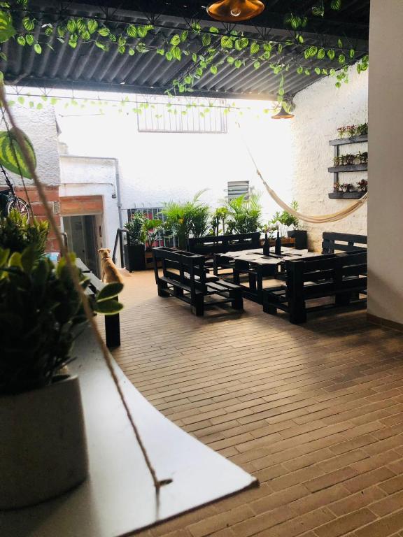 Posezení v ubytování Casa Egos Pop Laureles