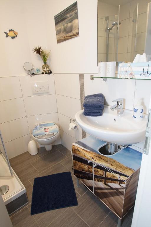 Koupelna v ubytování Gästehaus Köhler