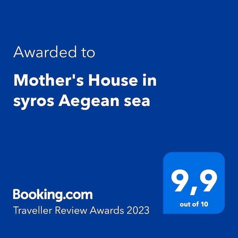 Certyfikat, podpis lub inny dokument wystawiony w obiekcie Mother's House in syros Aegean sea