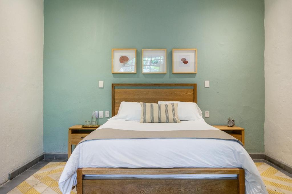 Postel nebo postele na pokoji v ubytování Casa Mateo