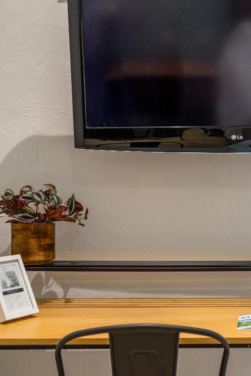 TV a/nebo společenská místnost v ubytování Casa Mateo