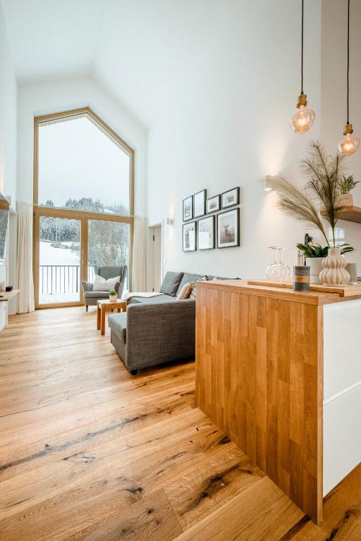 Istumisnurk majutusasutuses Da Alois - Alpine Premium Apartments