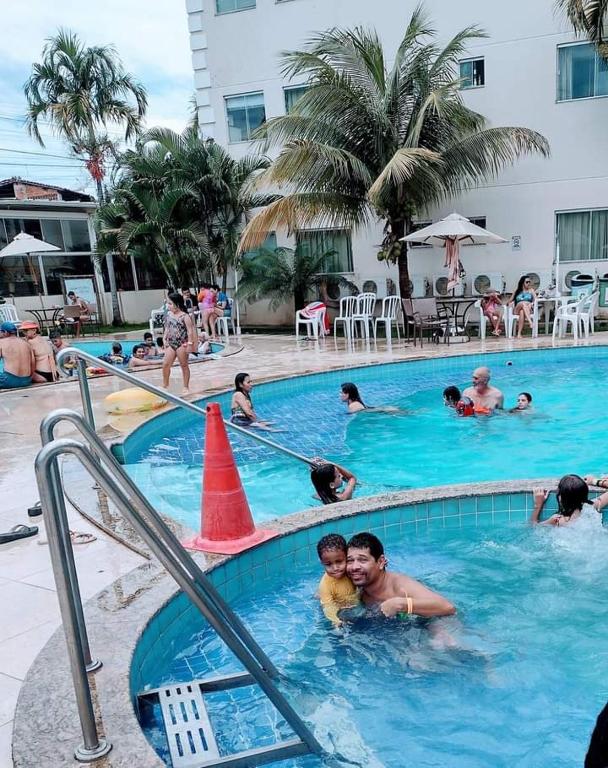 Bazén v ubytování Resort Encontro das Aguas o melhor de Caldas Novas nebo v jeho okolí