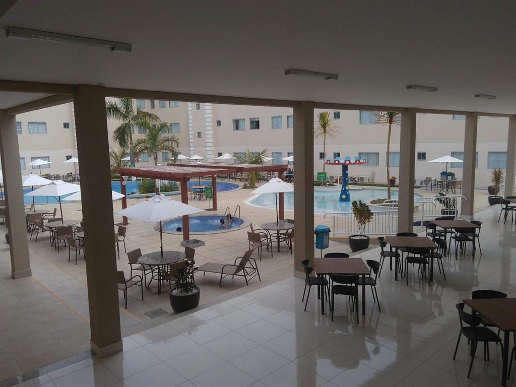 Bazén v ubytování Resort Encontro das Aguas o melhor de Caldas Novas nebo v jeho okolí