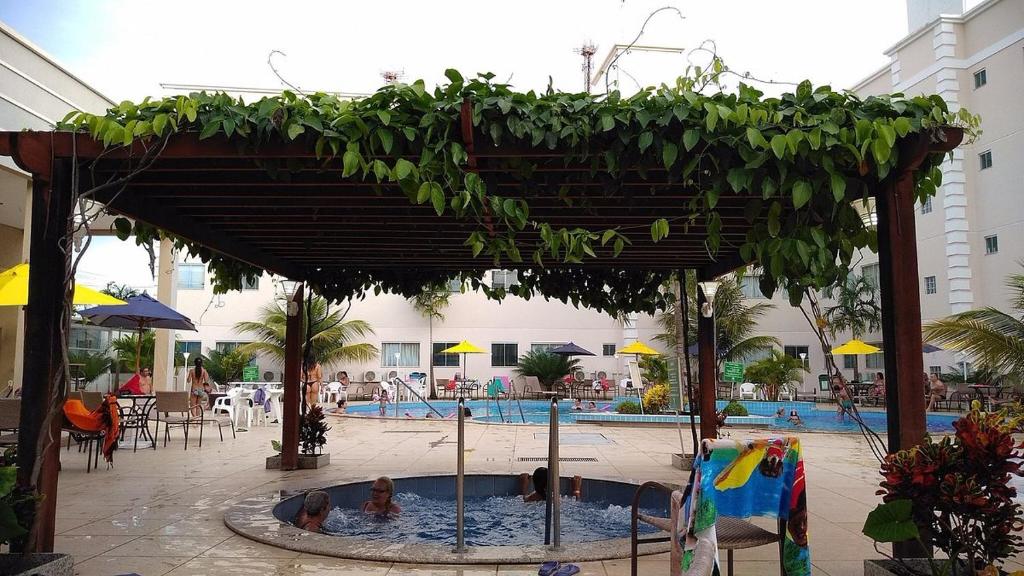 Bazén v ubytování Resort Encontro das Aguas o melhor de Caldas Novas nebo v jeho okolí