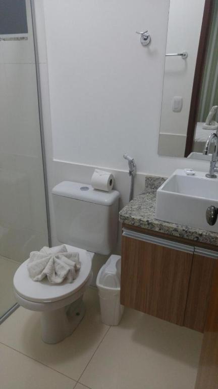 Koupelna v ubytování Resort Encontro das Aguas o melhor de Caldas Novas