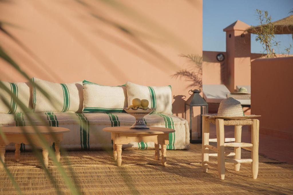 Posezení v ubytování Riad l'Esprit des Patios & Spa
