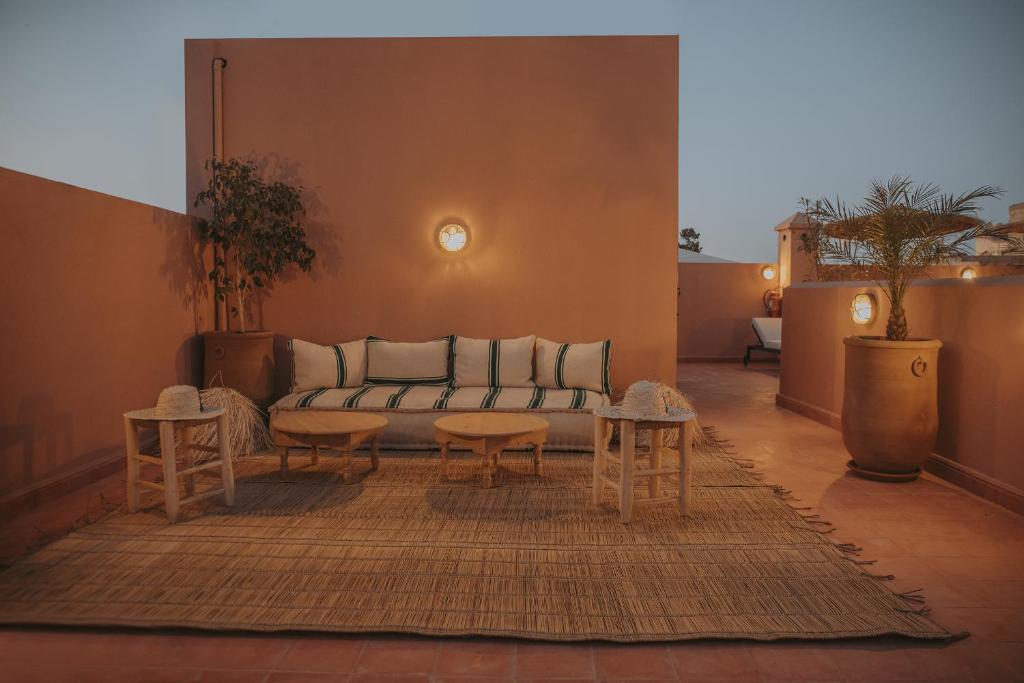 Posezení v ubytování Riad l'Esprit des Patios & Spa