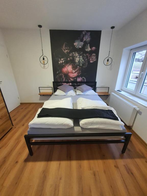 Postel nebo postele na pokoji v ubytování Apartment Šelih