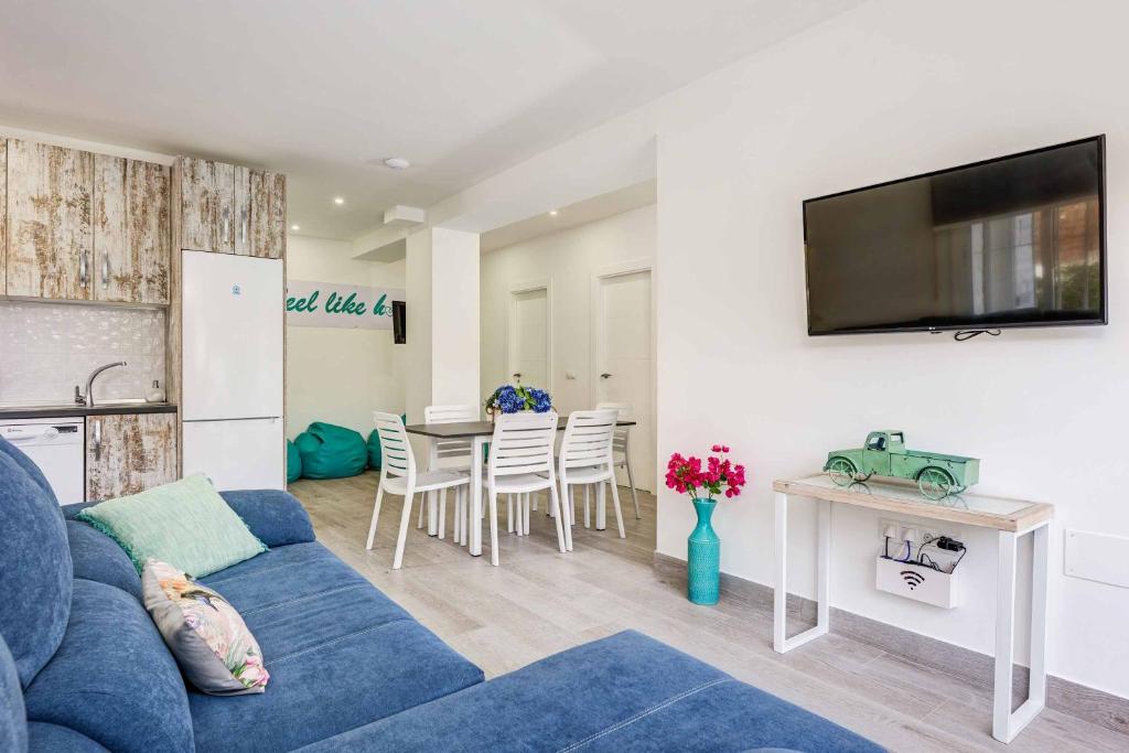 Kuchyň nebo kuchyňský kout v ubytování Villa Conchita Torremolinos