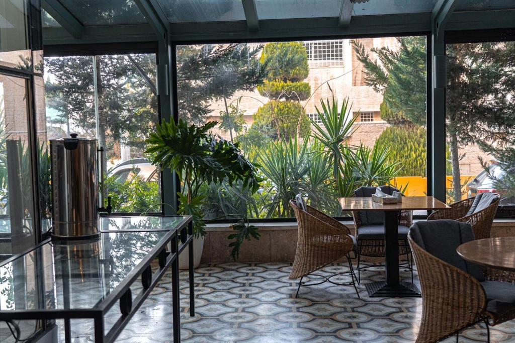 Χώρος καθιστικού στο Guest House Hotel Amman by FHM