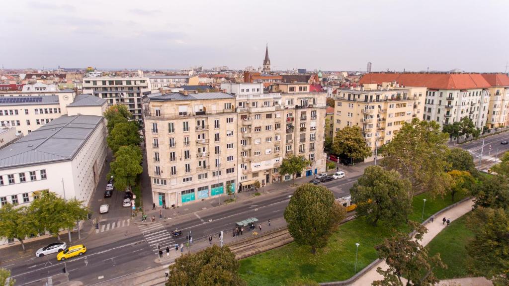 Výhľad na mesto Budapešť alebo výhľad na mesto priamo z apartmánu