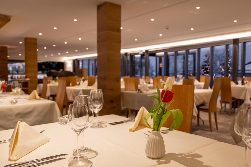 Restaurace v ubytování Albana Hotel Silvaplana