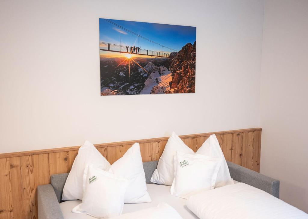 Postel nebo postele na pokoji v ubytování Hotel Brunner - Reiteralm