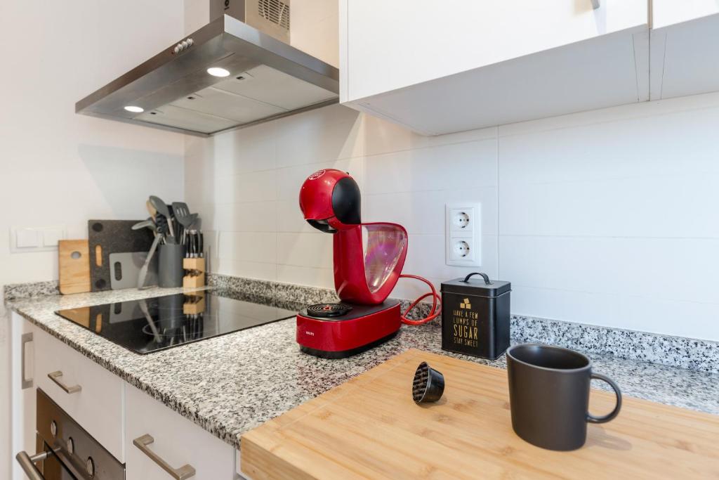 Kuchyň nebo kuchyňský kout v ubytování Casadeluxe Riquelme
