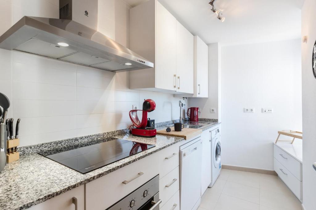 Kuchyň nebo kuchyňský kout v ubytování Casadeluxe Riquelme