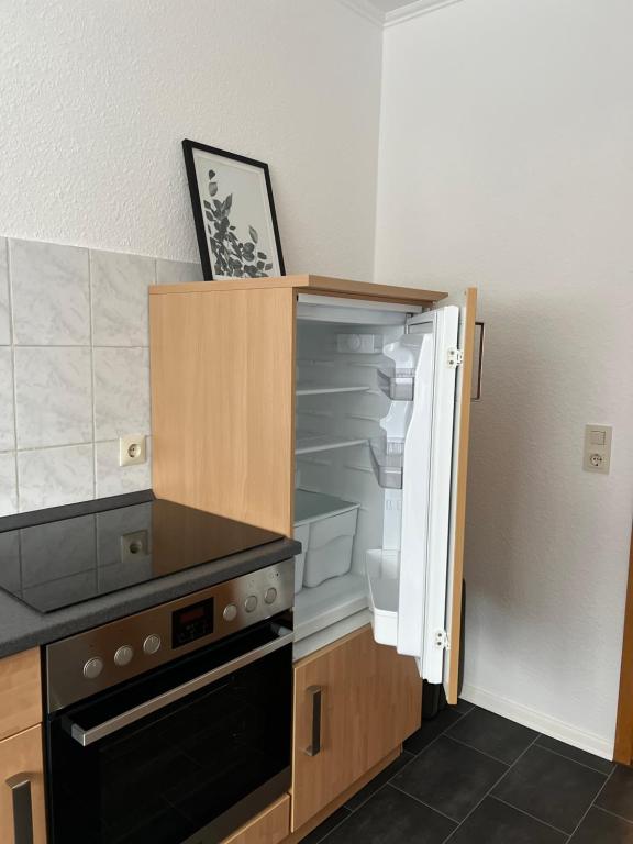 Kuchyň nebo kuchyňský kout v ubytování F&M Wohnungen in Olpe