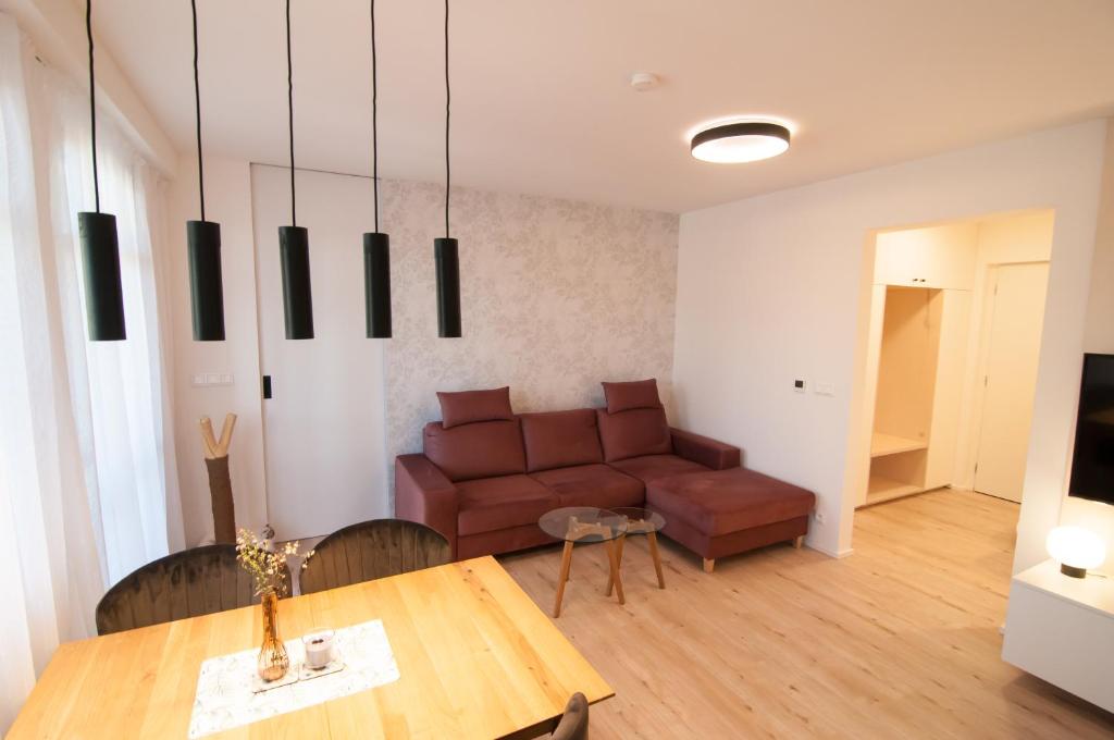 Posezení v ubytování Apartmán U Zlaté břízy Krušné hory - Erzgebirge