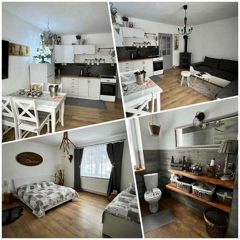 Kuchyň nebo kuchyňský kout v ubytování Apartmánový dom Adas