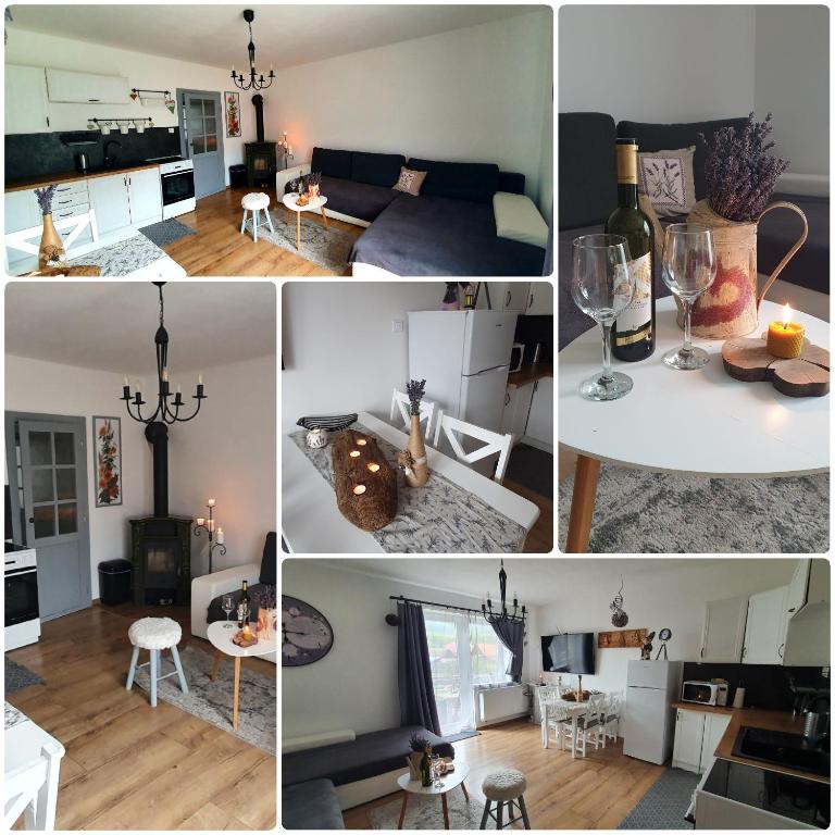 Kuchyň nebo kuchyňský kout v ubytování Apartmánový dom Adas