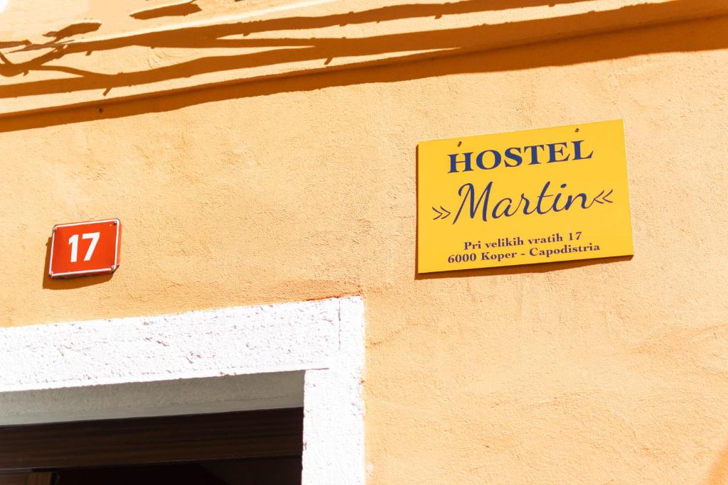 Certifikát, hodnocení, plakát nebo jiný dokument vystavený v ubytování Hostel Martin