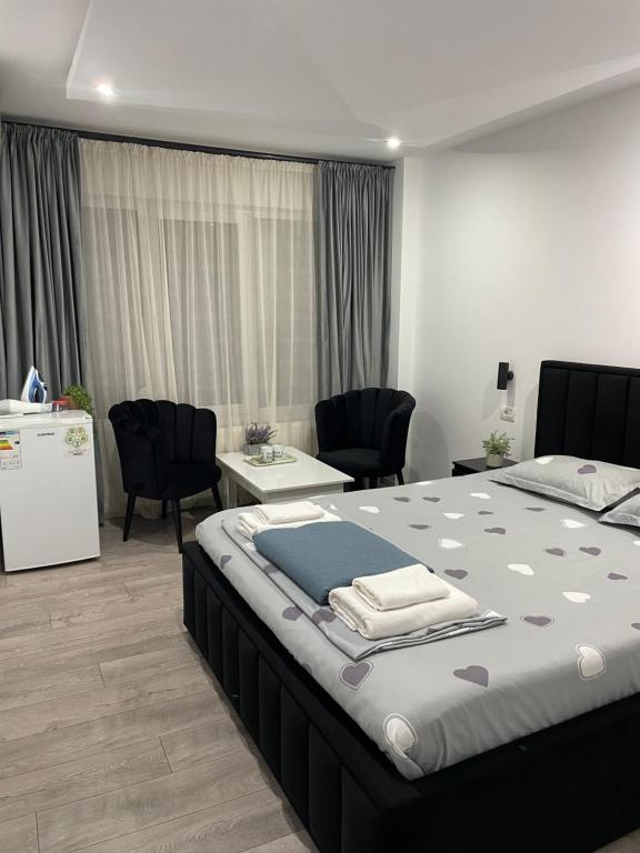 Letto o letti in una camera di Casa Ștefan