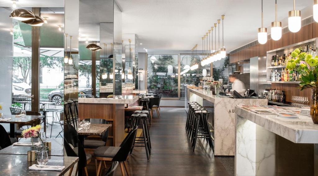 Reštaurácia alebo iné gastronomické zariadenie v ubytovaní The Guesthouse Vienna