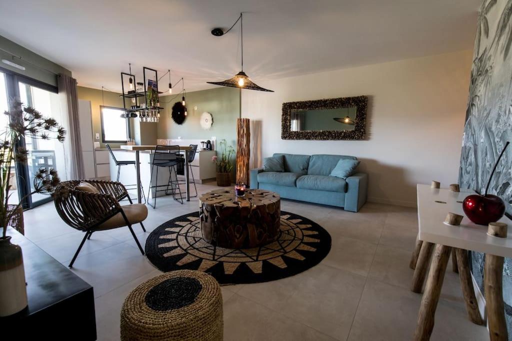 Posedenie v ubytovaní Stanatura Appt 2 chambres vue panoramique #INDENO