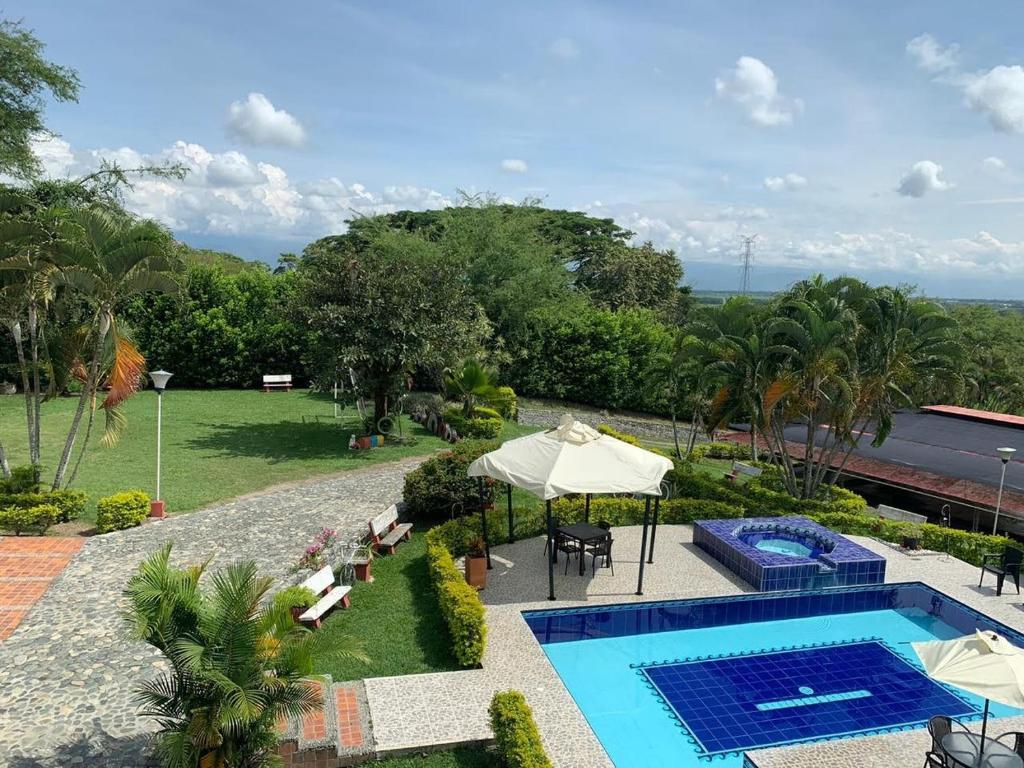 Bazén v ubytování CASA CAMPESTRE VILLA PAULA - Finca nebo v jeho okolí