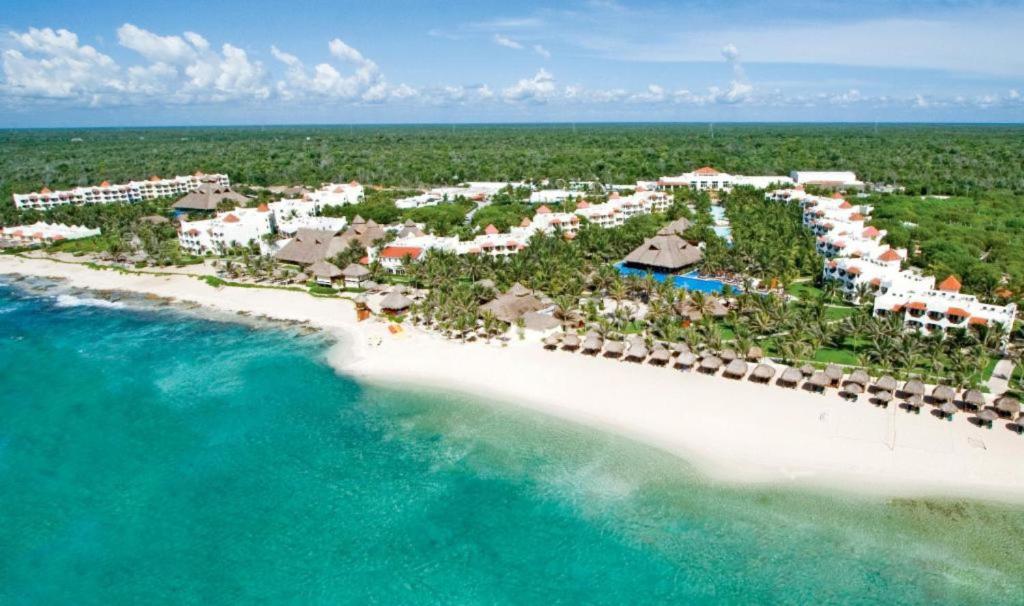 an aerial view of a resort on the beach at El Dorado Royale A Spa Resort - All Inclusive in Puerto Morelos