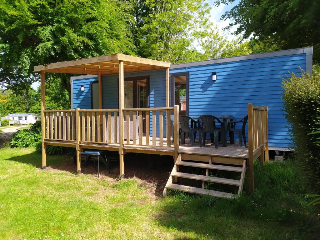 Vonkajšia záhrada v ubytovaní Mobile Home tout confort C13 Domaine de Lanniron