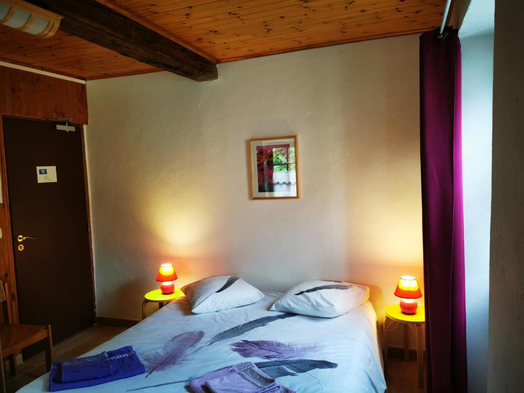 Gîte d'Etape Auberge de l'Ardoisière - Habitación Doble O Twin Con Vistas A La Montaña