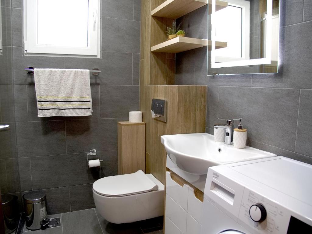 Koupelna v ubytování Adriatic Apartment