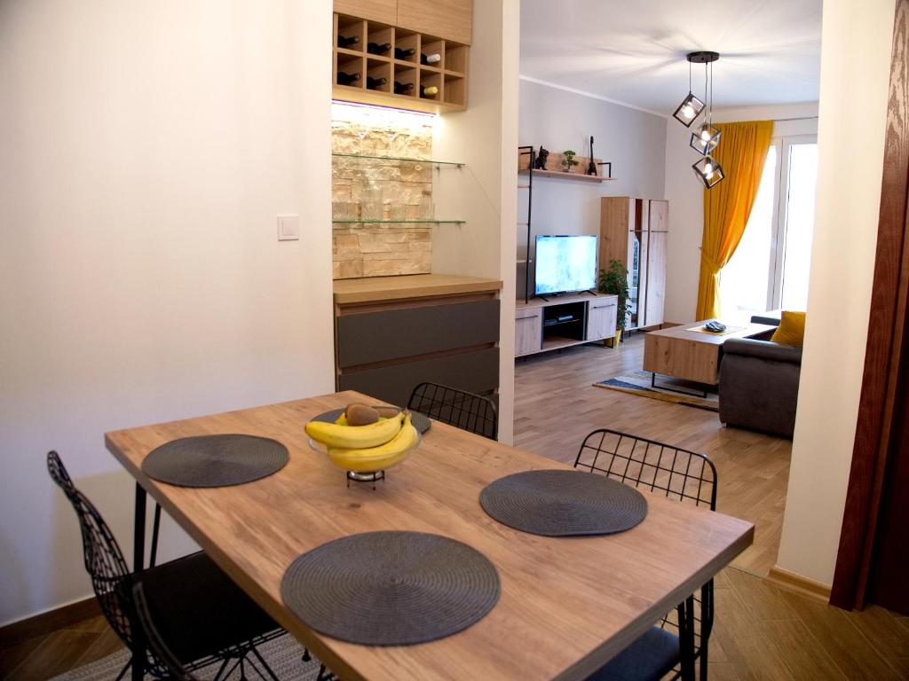 Kuchyň nebo kuchyňský kout v ubytování Adriatic Apartment