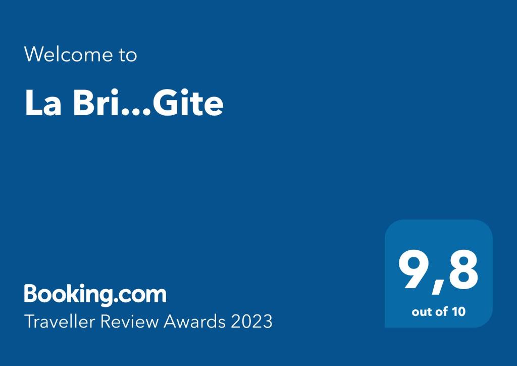 a blue screen with the text welcome to la brfin cite at La Bri...Gite in L&#39;Isle-sur-la-Sorgue