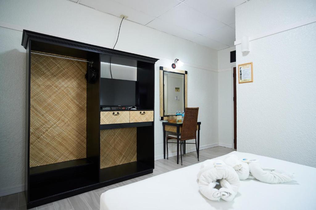 Postel nebo postele na pokoji v ubytování Dao Diamond Hotel & Restaurant