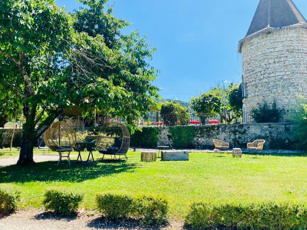 Zahrada ubytování Domaine de Suzel