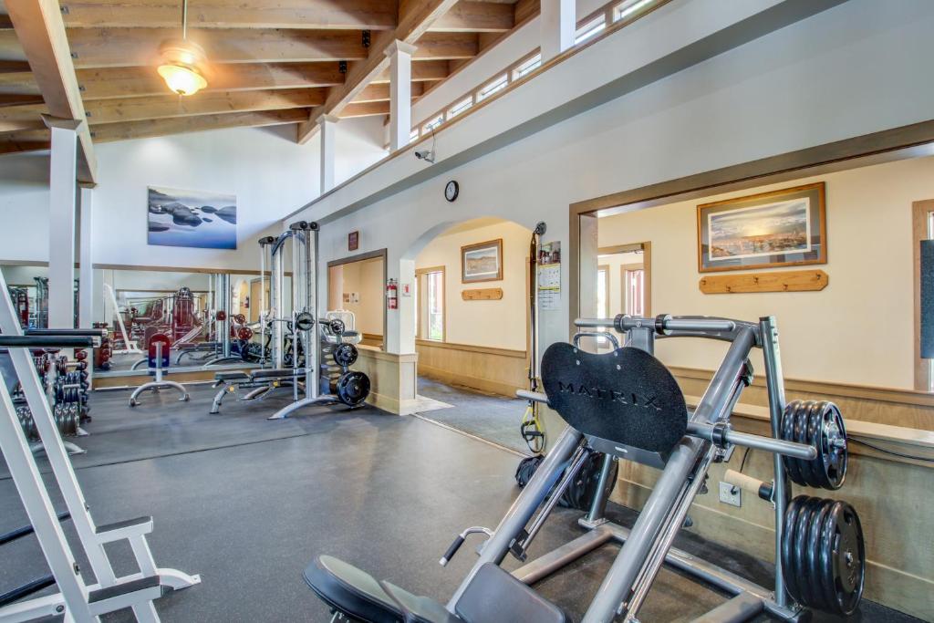 Fitness centrum a/nebo fitness zařízení v ubytování Evergreen Escape