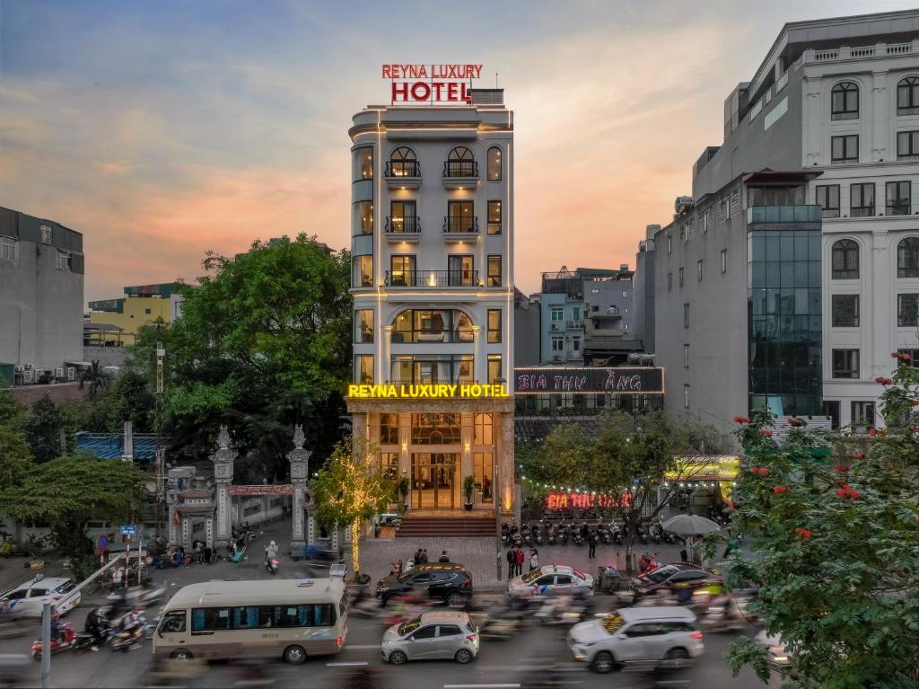 Nespecifikovaný výhled na destinaci Hanoj nebo výhled na město při pohledu z hotelu