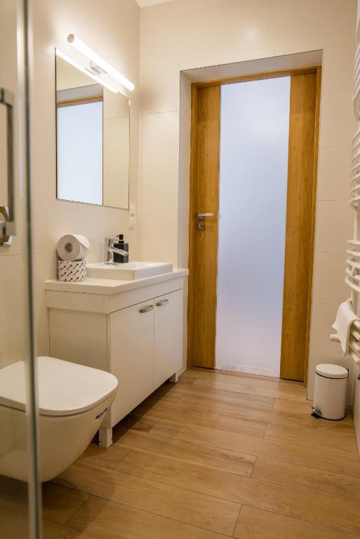 Koupelna v ubytování Apartamenty Leśne Zacisze