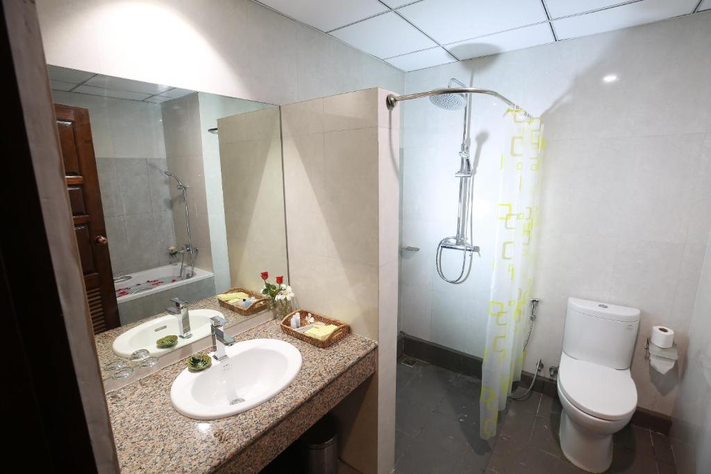 Koupelna v ubytování Acacia Hotel Bagan