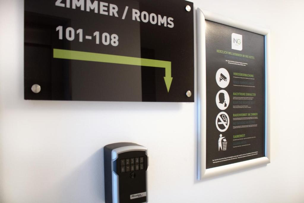 Certifikát, hodnocení, plakát nebo jiný dokument vystavený v ubytování ING Hotel by WMM Hotels