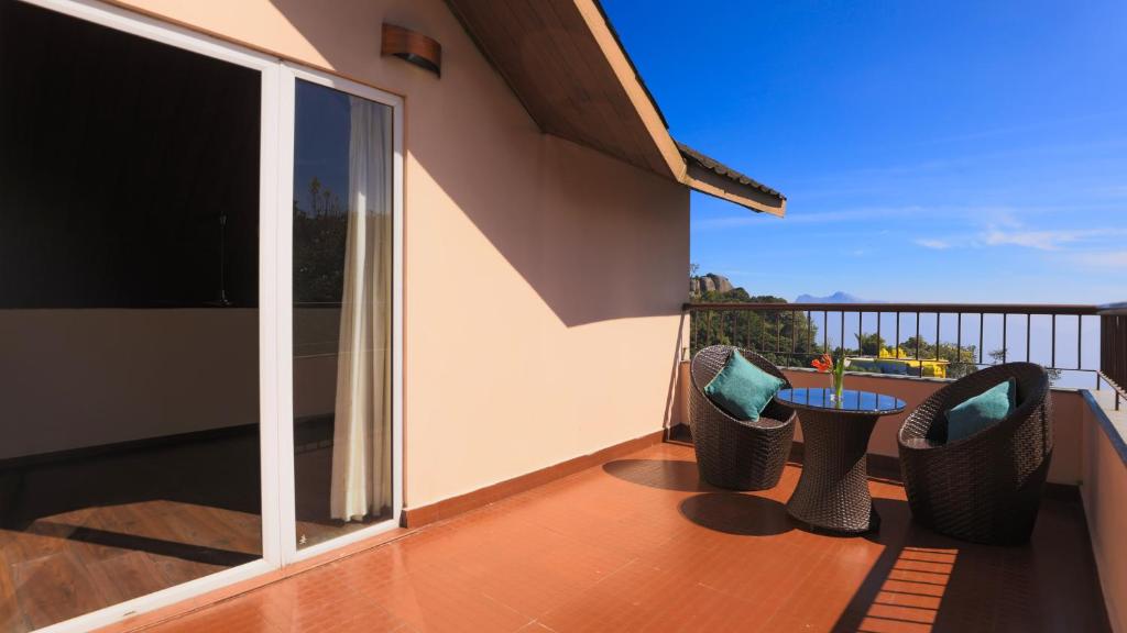 Balkón nebo terasa v ubytování Shola Crown Resort - Munnar