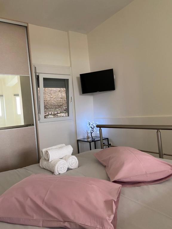 Posteľ alebo postele v izbe v ubytovaní Luxury Loft Kalu Tsesme B