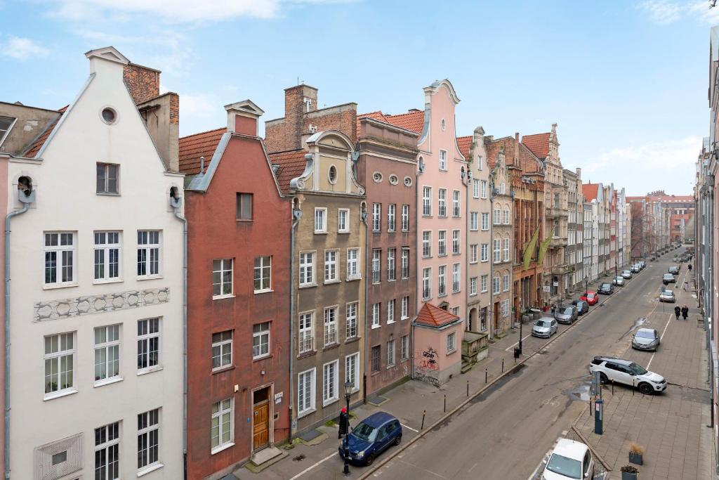 Výhľad na mesto Gdansk alebo výhľad na mesto priamo z apartmánu
