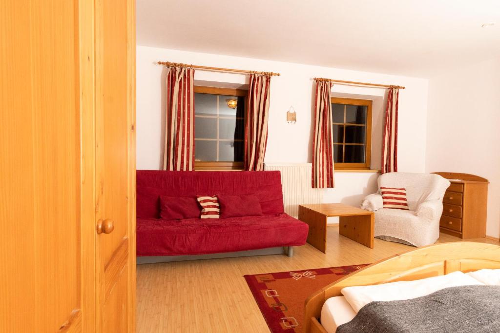 Posezení v ubytování Landhaus Rainer