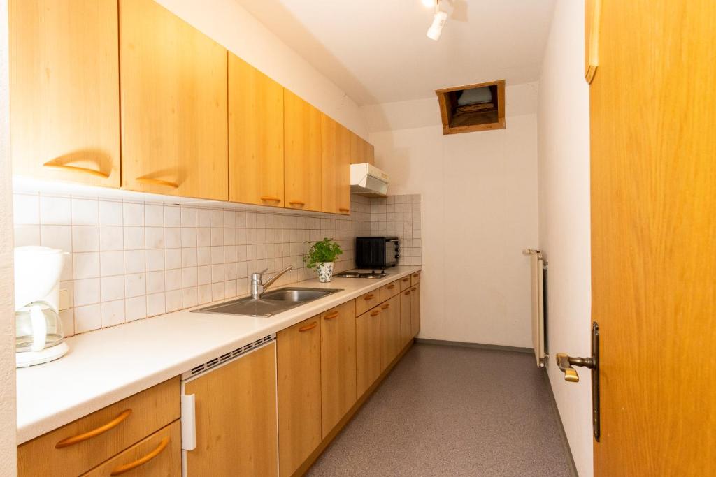 Kuchyň nebo kuchyňský kout v ubytování Landhaus Rainer