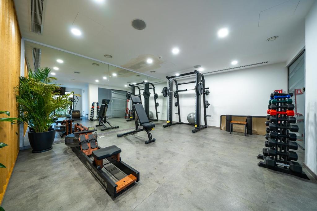 Fitness centrum a/nebo fitness zařízení v ubytování Downtown Park