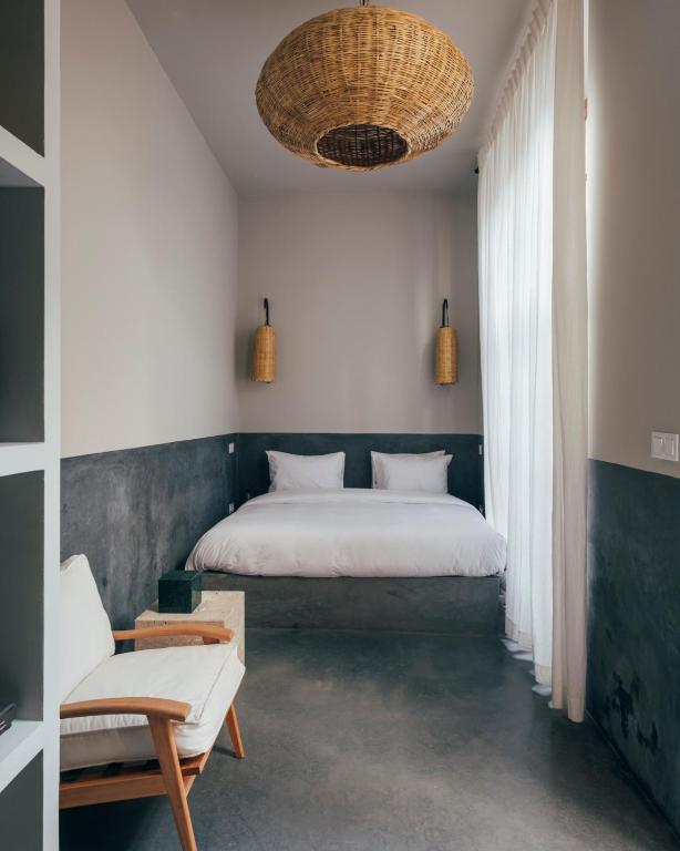 Uma cama ou camas num quarto em Riad no37