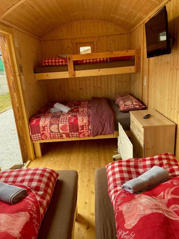 Postel nebo postele na pokoji v ubytování an der GEIERWAND